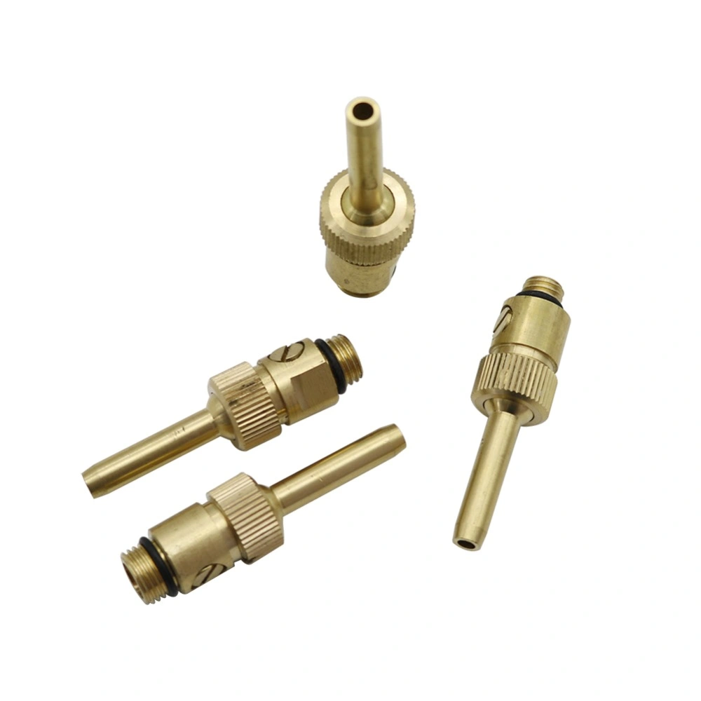 Adjustable Brass Water Curtain Waterline with Valve Fountain Nozzle 1/4" M10 M12 M14 Male Thread Garden Landscaping Fountain